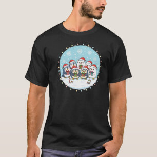 Kawaii Penguin Polar Bear Christmas Tee T-shirt