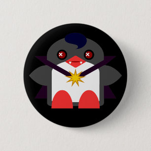 Kawaii Penguin Vampire 6 Cm Round Badge