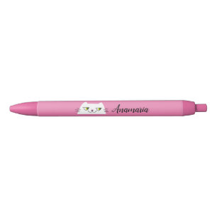 Kawaii Pink Black Ink Pen
