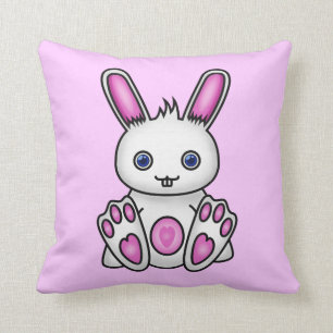Kawaii Pink Bunny Cushion