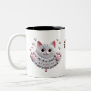 Kawaii Pink Cat Mug – Meow Makes Me Smile