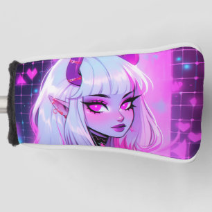 Kawaii Pink Demon Girl Golf Head Cover