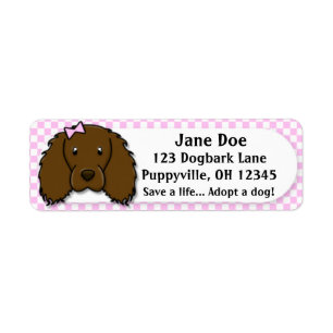 Kawaii Pink Gingham Boykin Spaniel