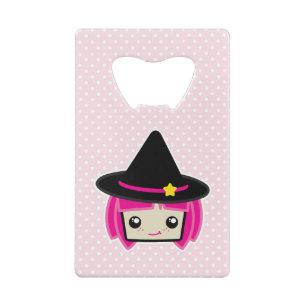 Kawaii Pink Haired Witch Bottle Opener