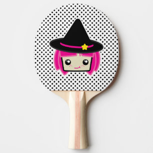 Kawaii Pink Haired Witch Ping Pong Paddle