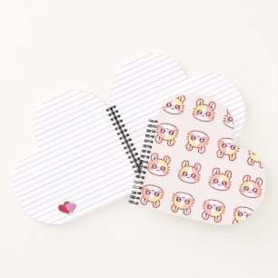 Kawaii Pink Kitty Daily Planner - Cute Coquette Notebook