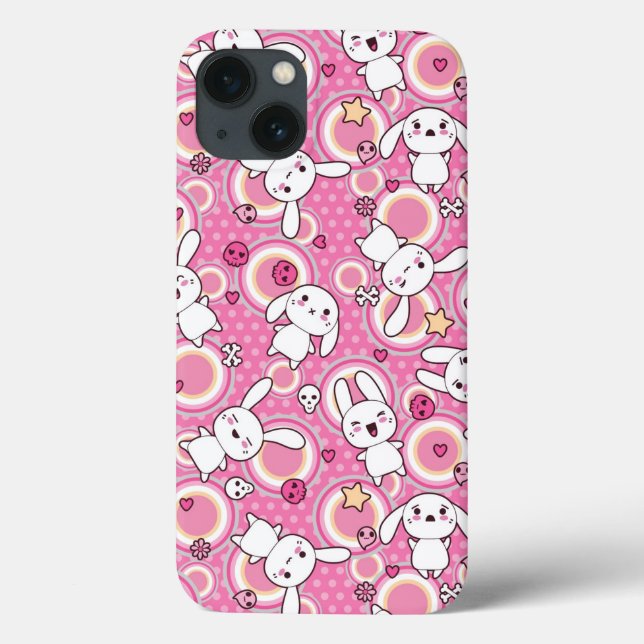 kawaii pink pattern Case-Mate iPhone case (Back)