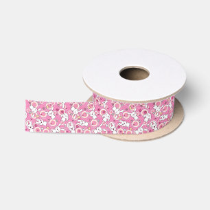 kawaii pink pattern satin ribbon