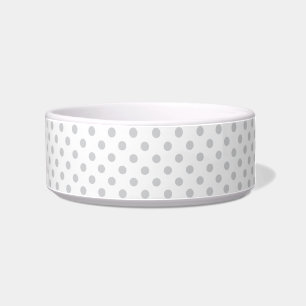 Kawaii Pink Ribbon Skull Dog Bowl