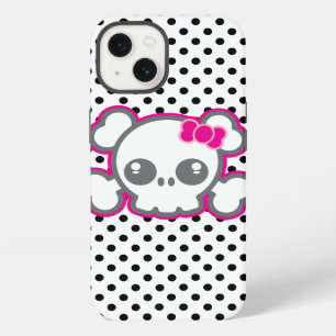 Kawaii Pink Ribbon Skull iPad Case