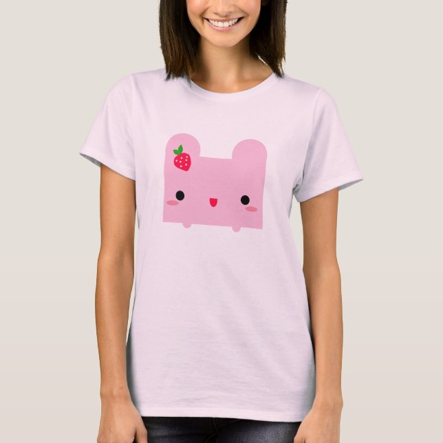 Kawaii Pinku Ripou T-Shirt (Front)