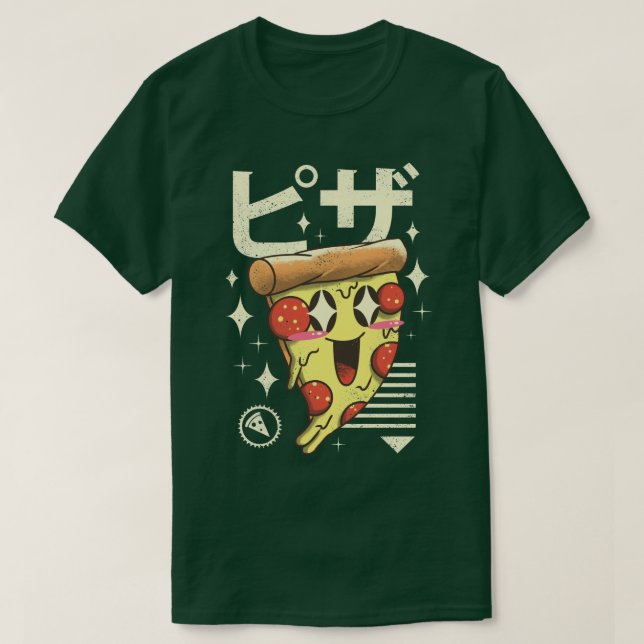 Kawaii Pizza  T-Shirt (Design Front)
