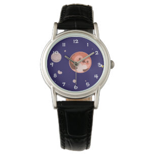 Kawaii Pluto Penguin Planet and Moons Watch