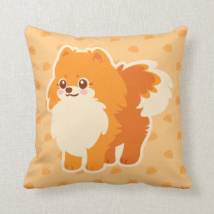Kawaii Pomeranian Cartoon Dog Cushion