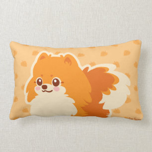 Kawaii Pomeranian Cartoon Dog Lumbar Cushion