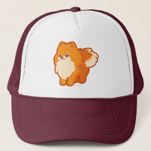 Kawaii Pomeranian Cartoon Dog Trucker Hat