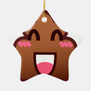 kawaii poop emojis ceramic tree decoration