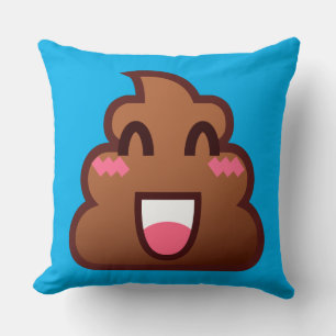 kawaii poop emojis cushion