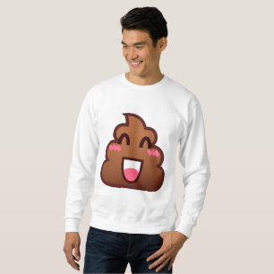 kawaii poop emojis mens sweatshirt