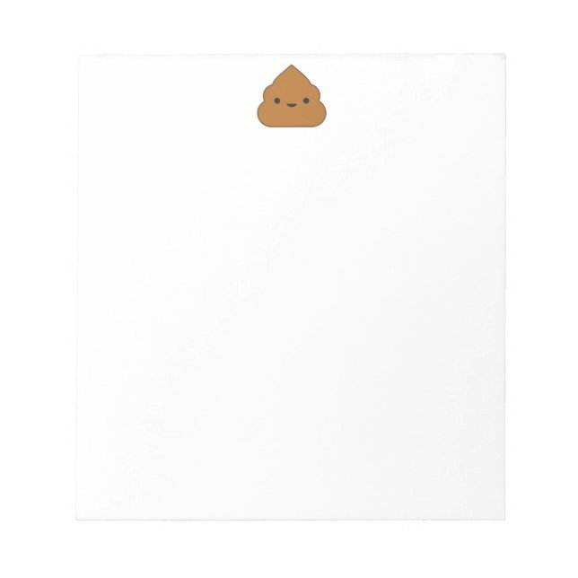 Kawaii Poop Notepad (Front)