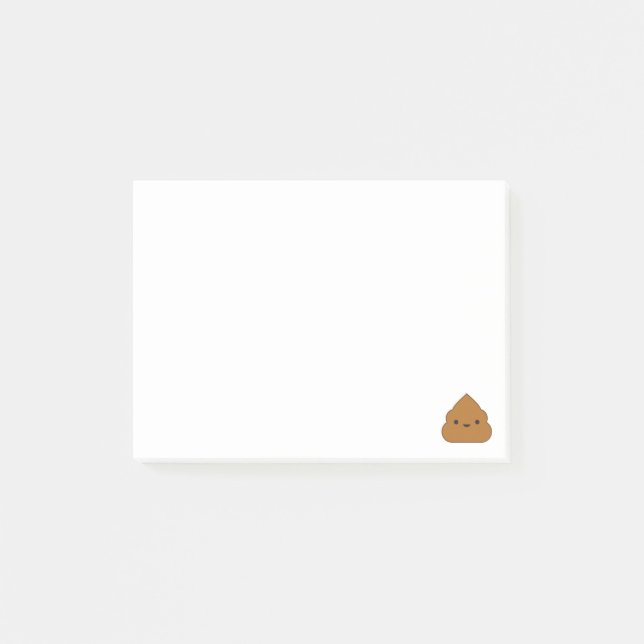 Kawaii Poop Post-it Notes (Front)