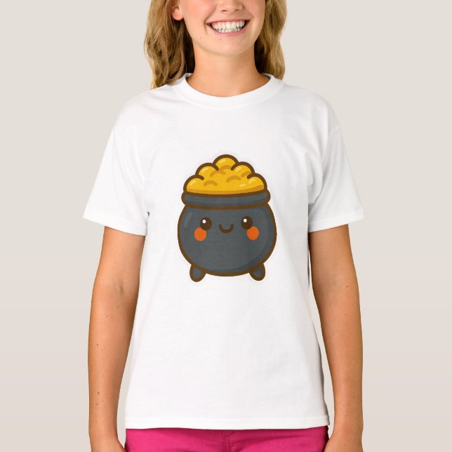 Kawaii Pot of Gold T-Shirt (Front)