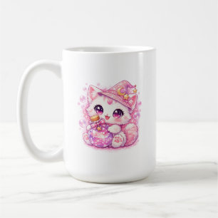 Kawaii Potion Witch Kitty Coffee Mug