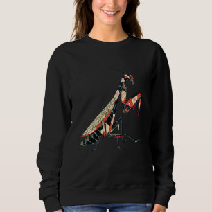 Kawaii Praying Mantis Japanese Cherry Blossom T Ja Sweatshirt