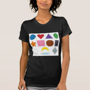 Kawaii Preschool Shapes T-Shirt