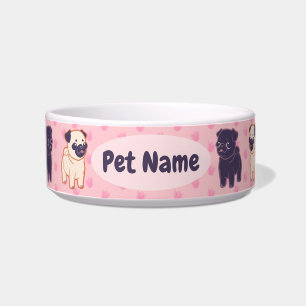 Kawaii Pug Bowl