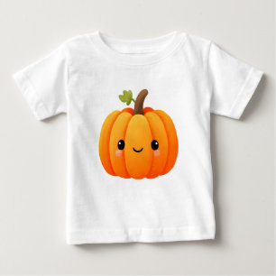 Kawaii Pumpkin Carving – Cute Halloween Kids Baby T-Shirt