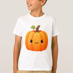 Kawaii Pumpkin Carving – Cute Halloween Kids T-Shirt