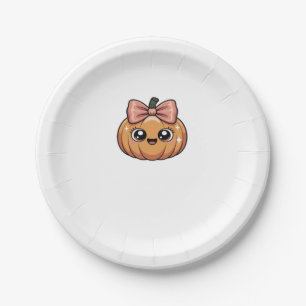 kawaii pumpkin Oversized T-Shirt Paper Plate