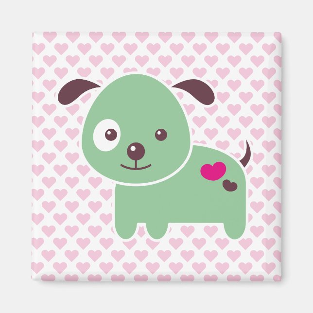 Kawaii puppy magnet (Front)