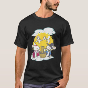 Kawaii Rabbits Pounds Korean Chuseok Anime Gift T T-Shirt