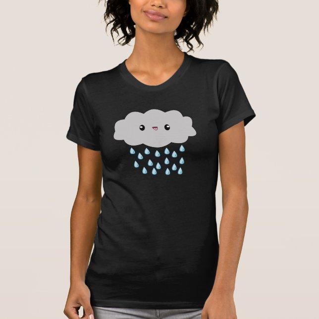 Kawaii Rain Cloud ladies t-shirt (Front)