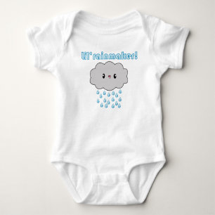 Kawaii Rain Cloud Lil Rainmaker (blue version)! Baby Bodysuit