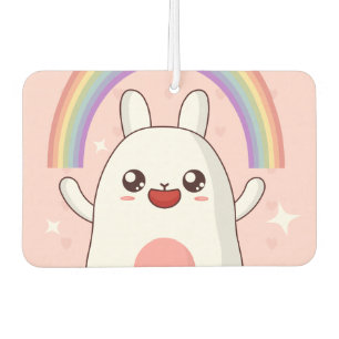 Kawaii rainbow clipart car air freshener