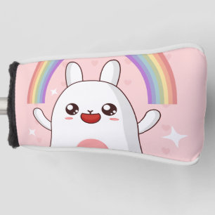 Kawaii rainbow clipart golf head cover
