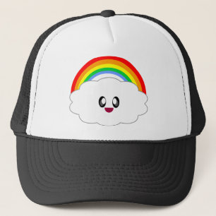 KAWAII RAINBOW CLOUD CUTE OVERLOAD TRUCKER HAT