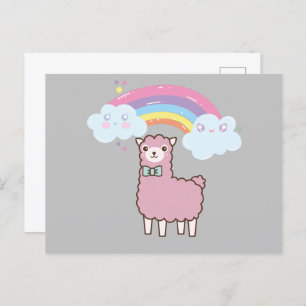 Kawaii Rainbow Lame Postcard