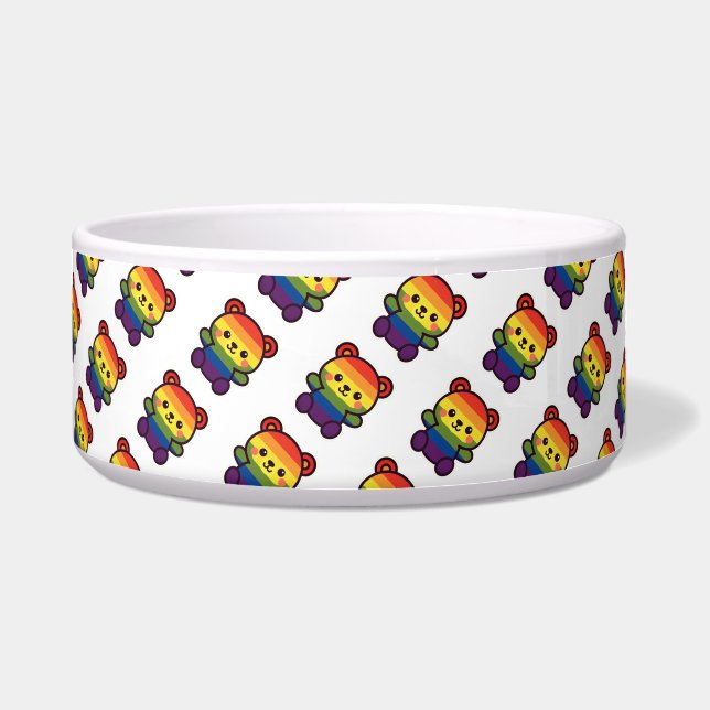 Kawaii Rainbow Teddy – A Cute LGBTQ+ Pride Plush (Front)
