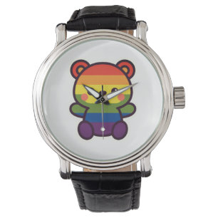 Kawaii Rainbow Teddy – A Cute LGBTQ+ Pride Plush Watch
