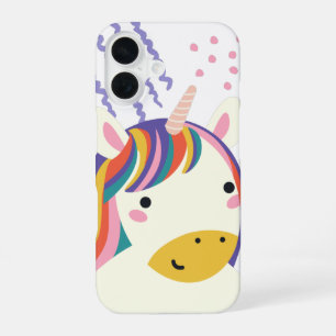Kawaii Rainbow Unicorn Magic iPhone 16 Case
