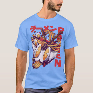 Kawaii Ramen Bowl Noodles Graphic 847 T-Shirt