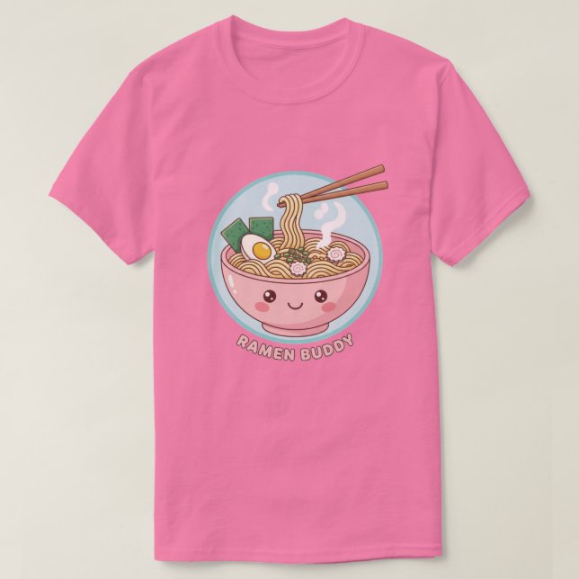 Kawaii Ramen Buddy T-Shirt (Design Front)