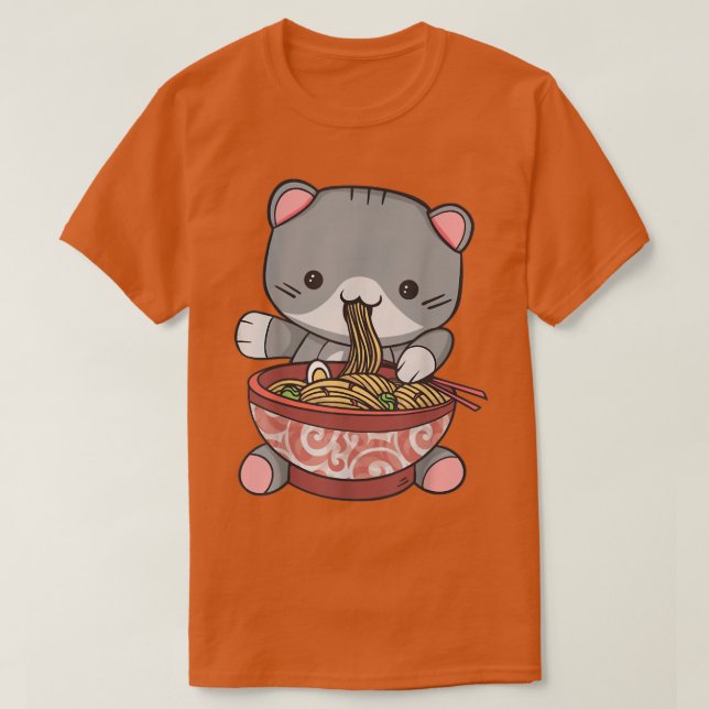 Kawaii Ramen Cats Gift  T-Shirt (Design Front)