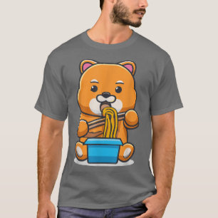 Kawaii Ramen Cute Anime Corgi Dog Funny T-Shirt