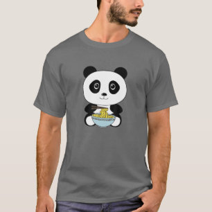 Kawaii Ramen Cute Anime Panda Japanese Pho Noodles T-Shirt