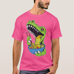 Kawaii Ramen Noodle Trex Dinosaur Anime For Men Wo T-Shirt